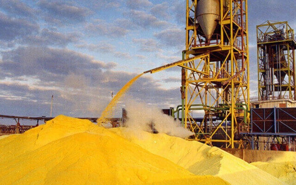 گوگرد کلوخه ضایعاتی